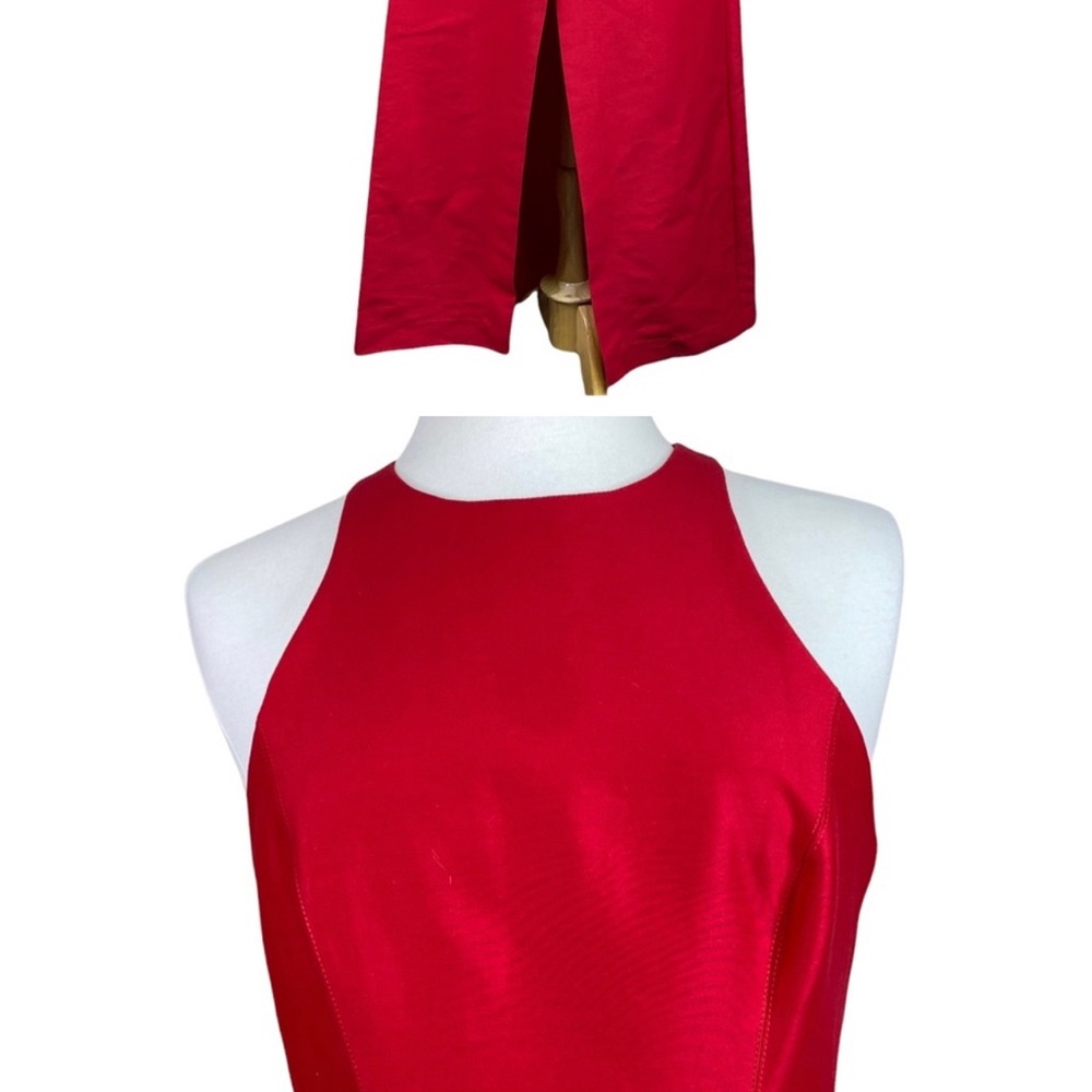 Halston Heritage Maxi Dress Open Skirt Size 4 NWT